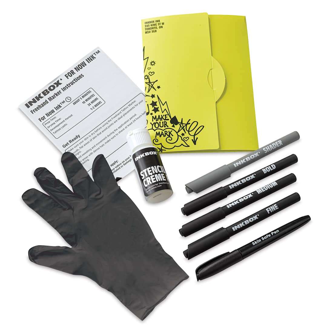 Open in modal - Inkbox Semi-Permanent Freehand Tattoo Markers - Pro Kit