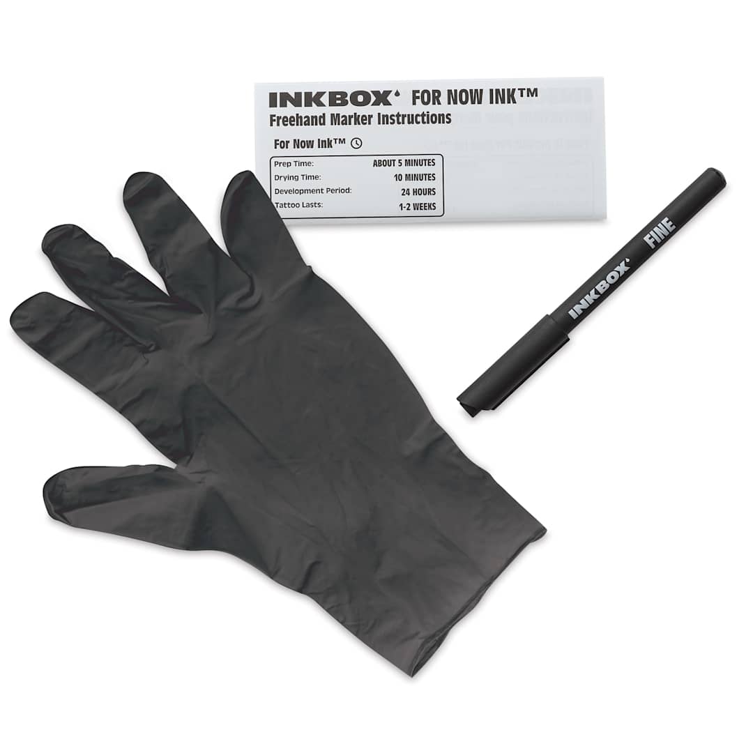Open in modal - Inkbox Semi-Permanent Freehand Tattoo Marker - Fine Brush Tip, Black