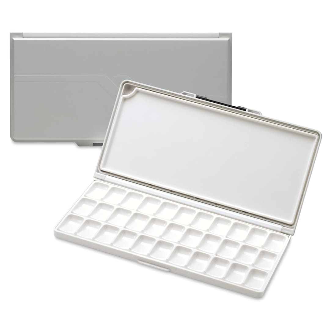 Open in modal - Meeden Airtight Leakproof Watercolor Palette - Gray, 33 Wells