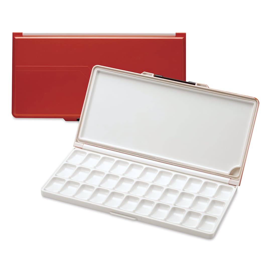Open in modal - Meeden Airtight Leakproof Watercolor Palette - Red, 33 Wells