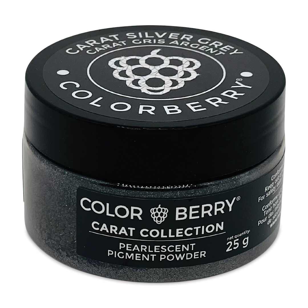 Open in modal - Colorberry Carat Collection Dry Resin Pigment - Silver Grey, 25 g, Jar