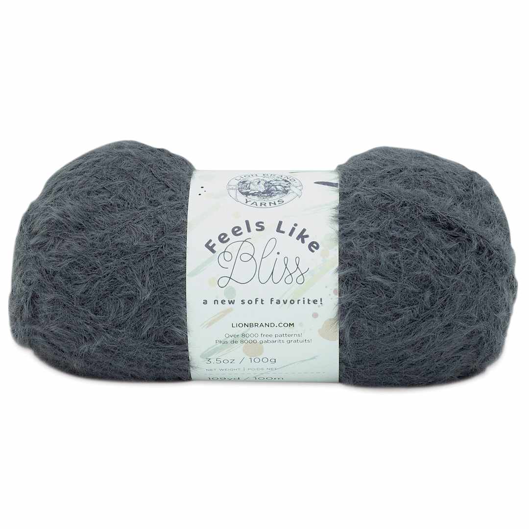 Open in modal - Lion Brand Feels Like Bliss Yarn - Slate, 109 yards