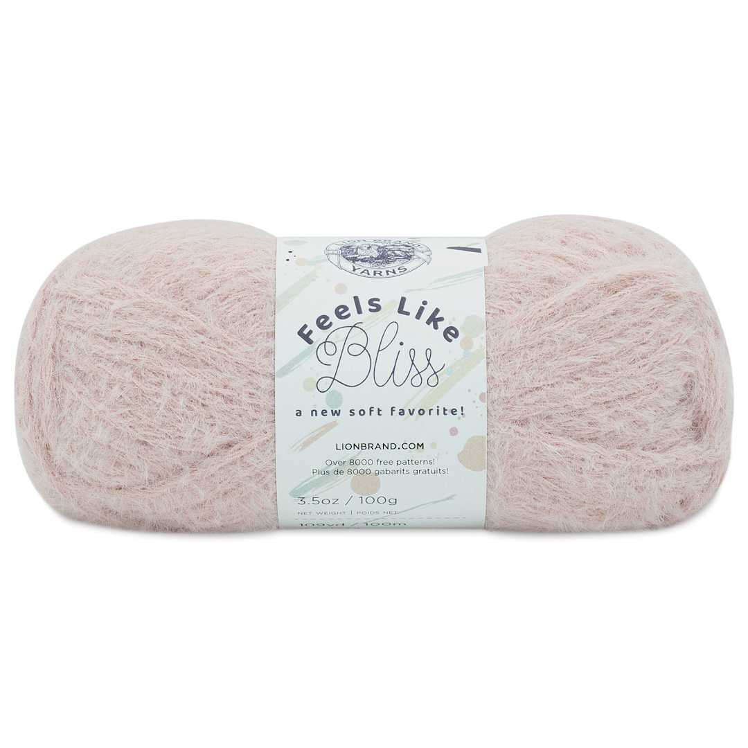Open in modal - Lion Brand Feels Like Bliss Yarn - Blush, 109 yards
