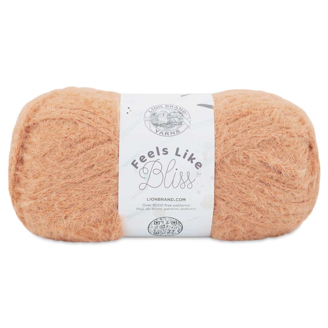Open in modal - Lion Brand Feels Like Bliss Yarn - Peach