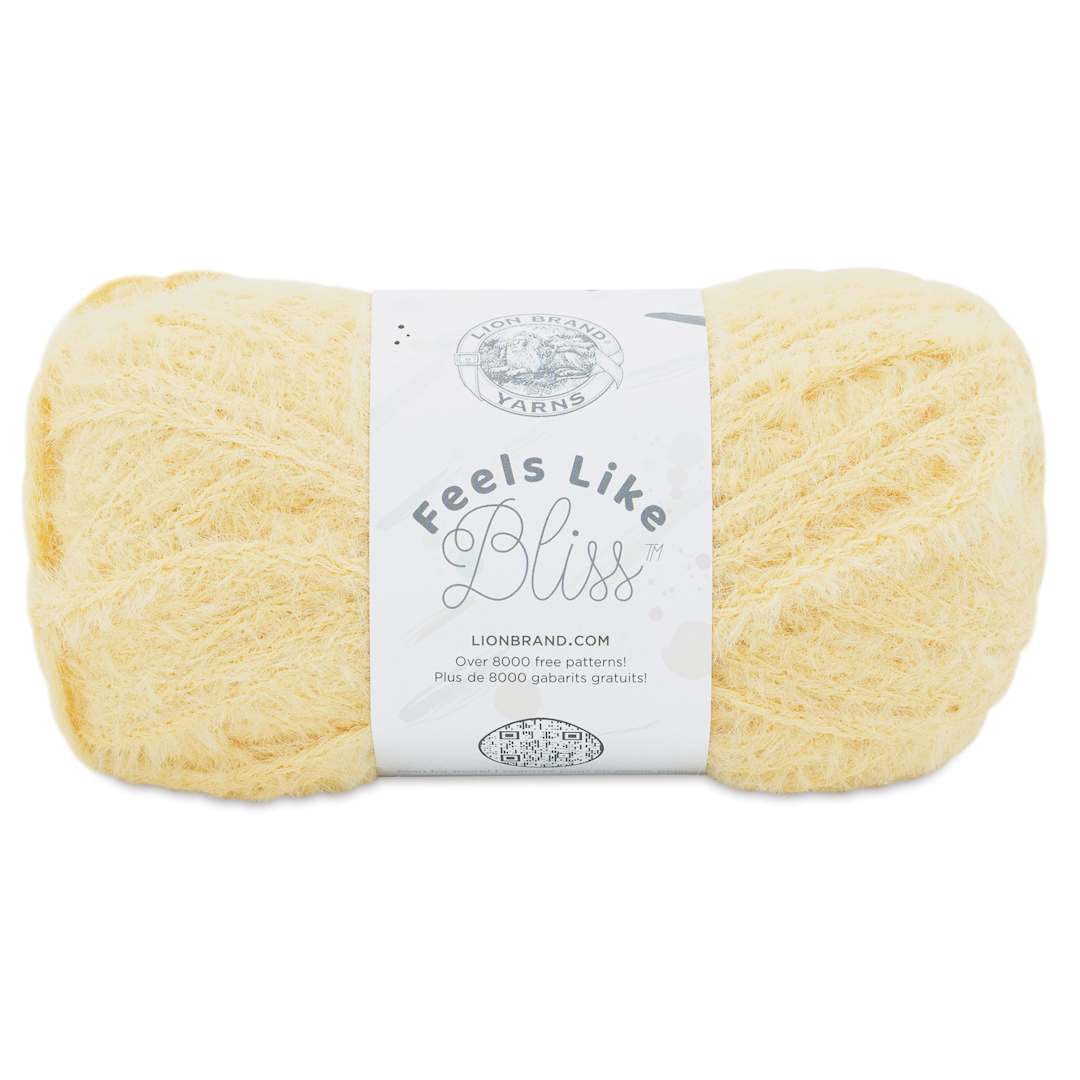 Open in modal - Lion Brand Feels Like Bliss Yarn - Buttercup
