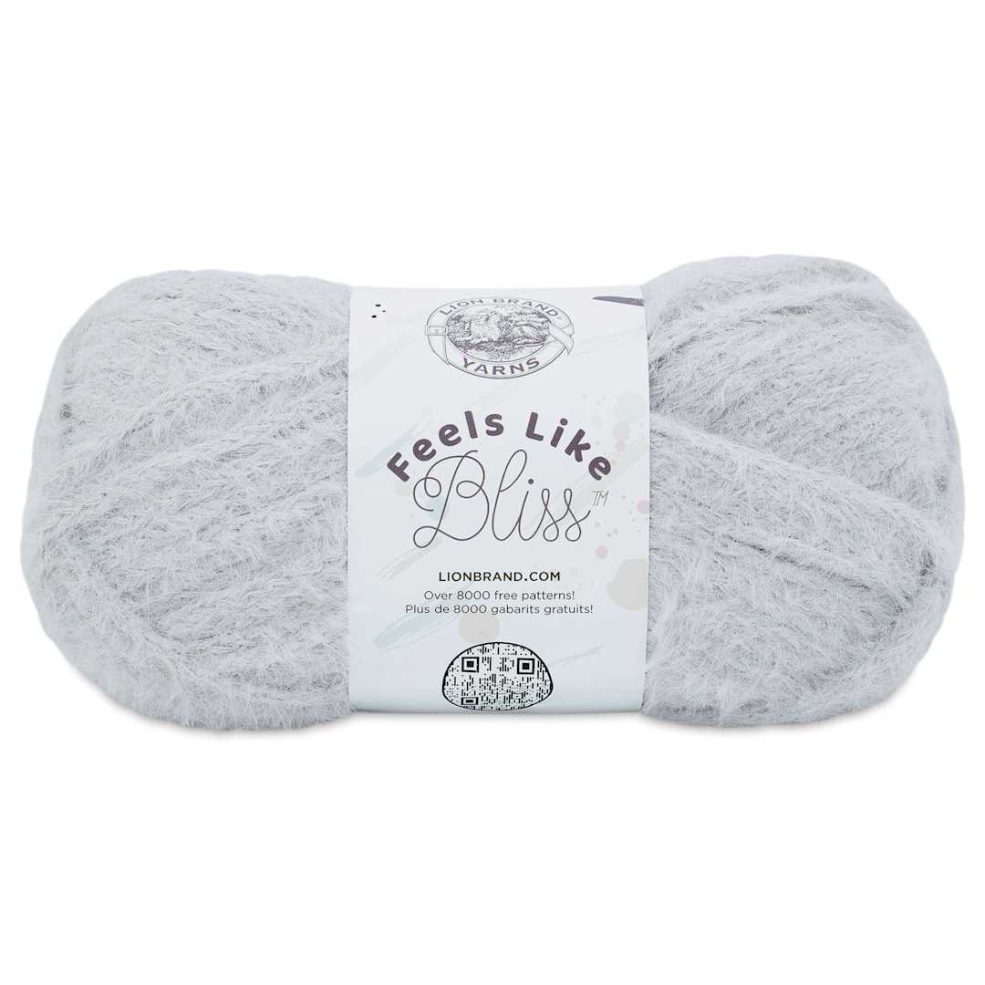 Open in modal - Lion Brand Feels Like Bliss Yarn - Sterling
