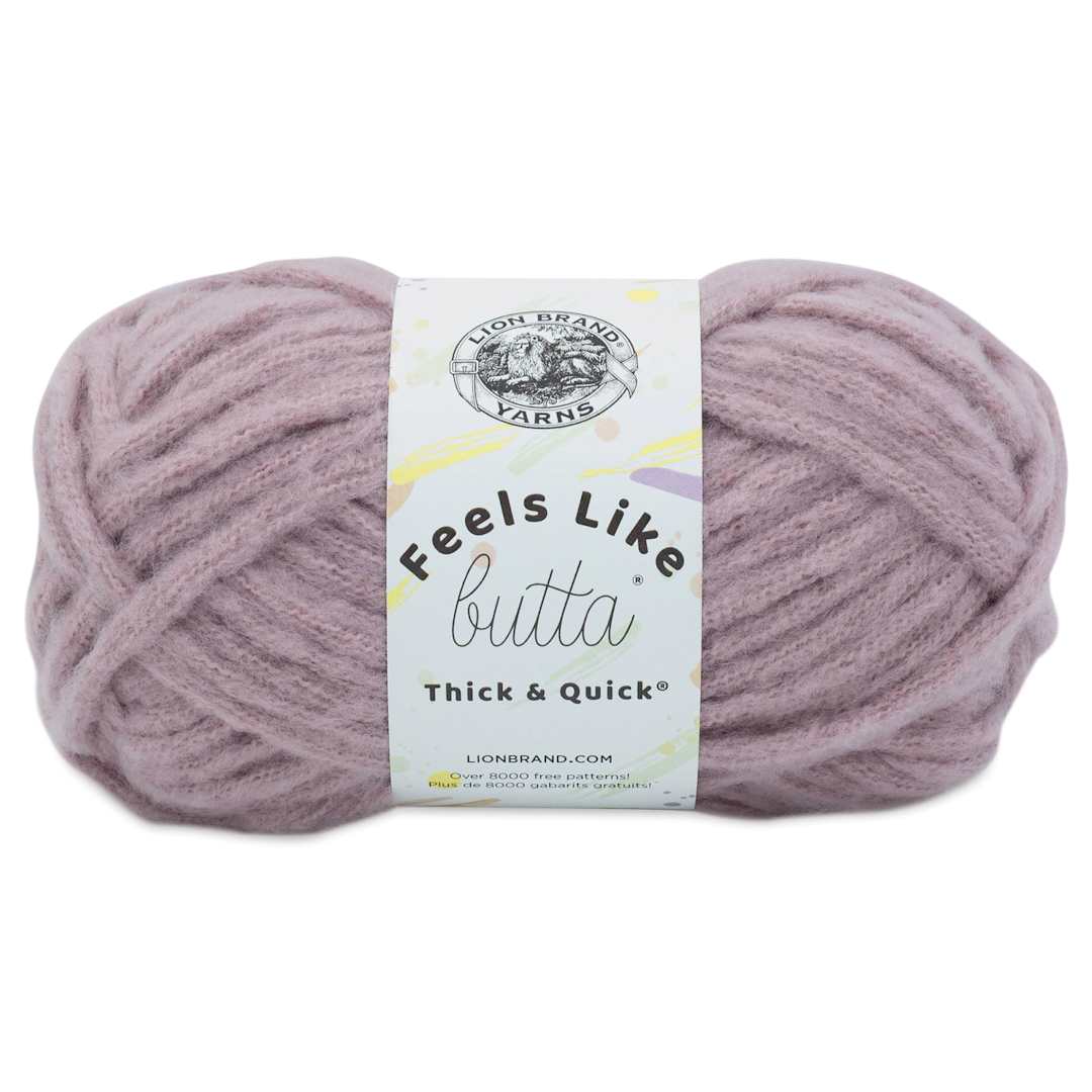 Open in modal - Lion Brand Feels Like Butta Thick & Quick Yarn - Woodrose