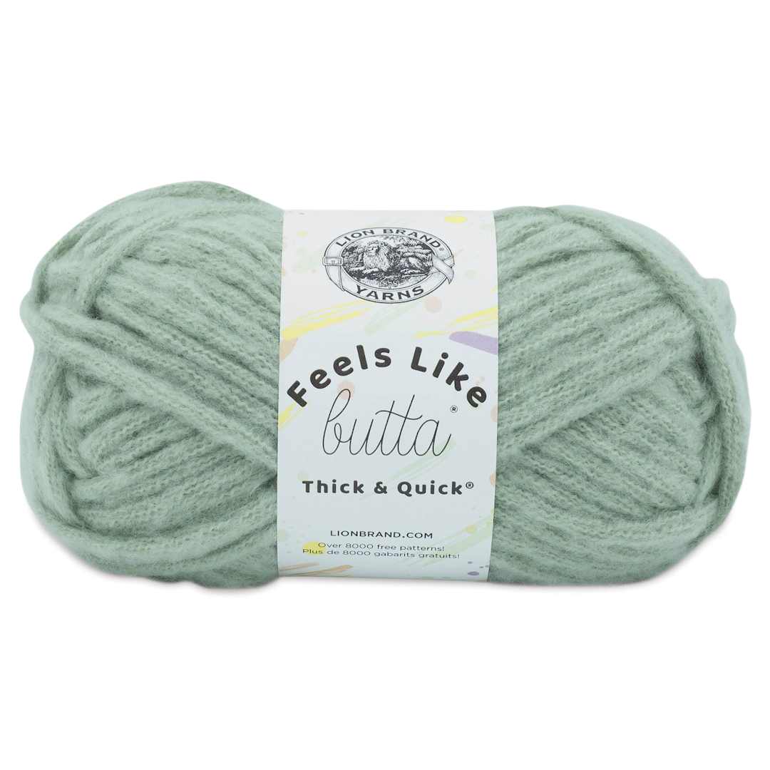 Open in modal - Lion Brand Feels Like Butta Thick & Quick Yarn - Willow