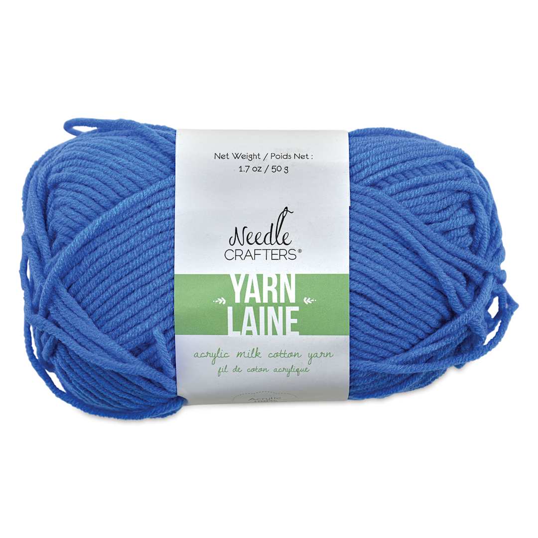 Open in modal - Needle Crafters Milk Cotton Yarn - Royal Blue, front of the packaging