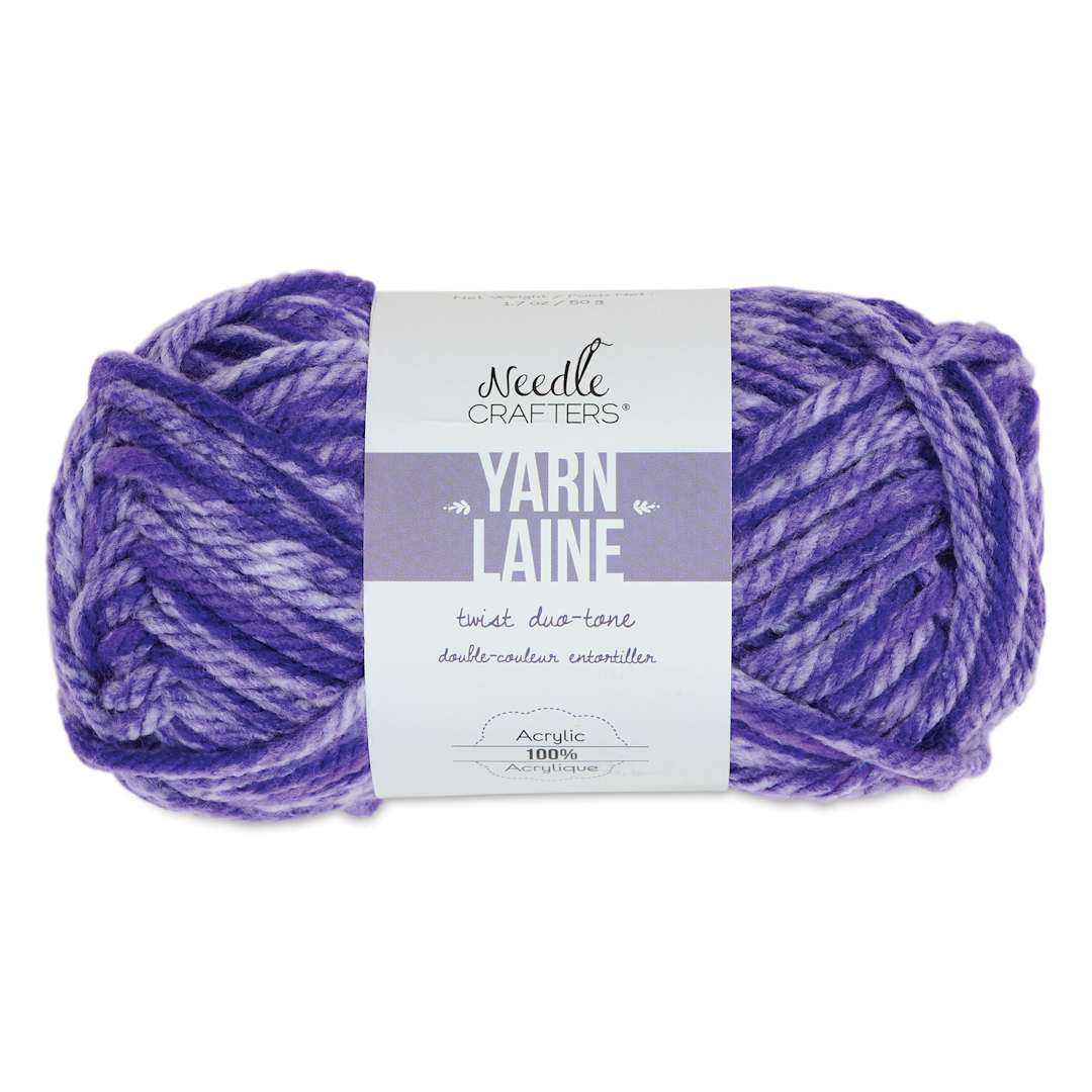 Open in modal - Needle Crafters Twist Duo-Tone Yarn - Viola, front of the packaging