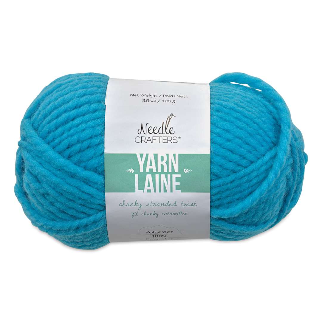Open in modal - Needle Crafters Chunky Standard Twist Yarn - Aqua, front of the packaging