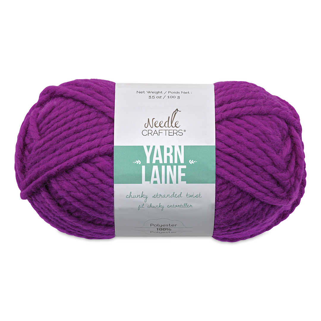Open in modal - Needle Crafters Chunky Standard Twist Yarn - Viola, front of the packaging