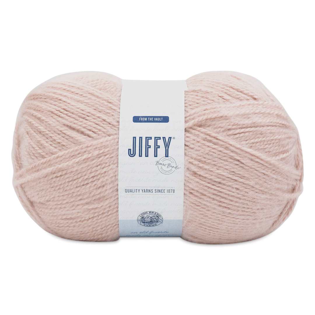 Open in modal - Lion Brand Jiffy Bonus Bundle Yarn - Blush, 681 yards