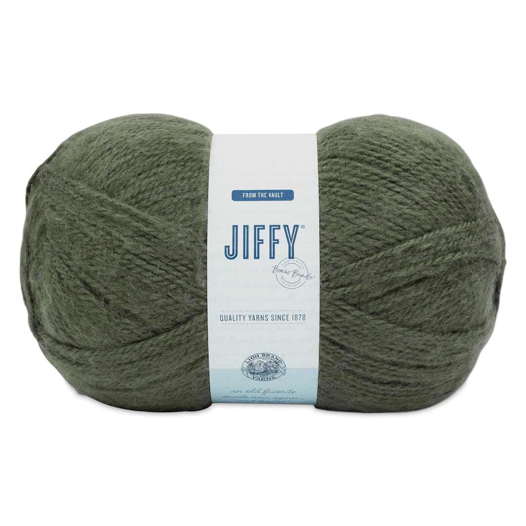 Open in modal - Lion Brand Jiffy Bonus Bundle Yarn - Forest, 681 yards