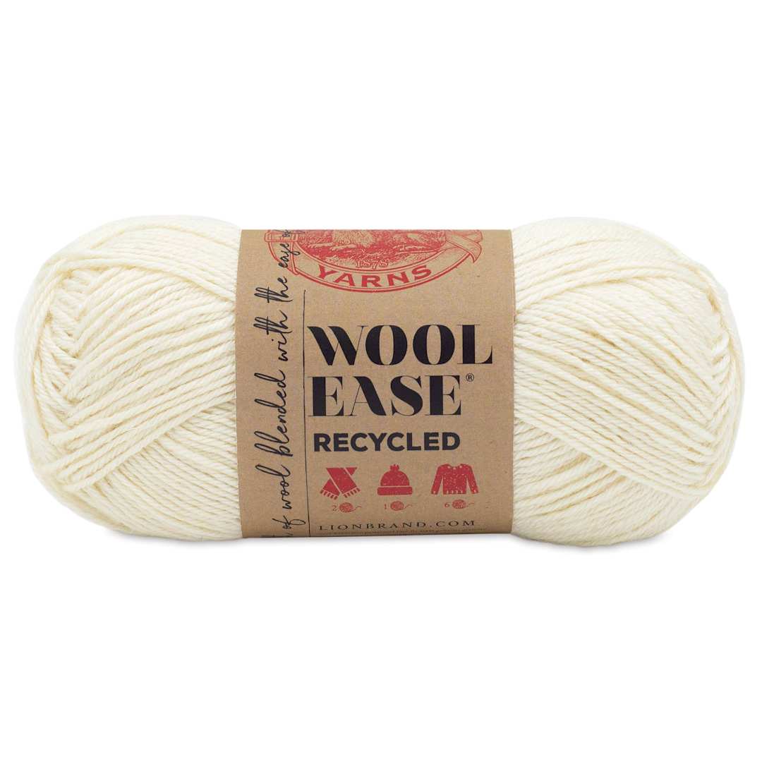 Open in modal - Lion Brand Wool-Ease Recycled Yarn - Cream, 196 yds