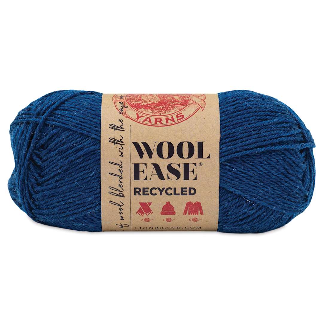 Open in modal - Lion Brand Wool-Ease Recycled Yarn - Royal Blue, 196 yds