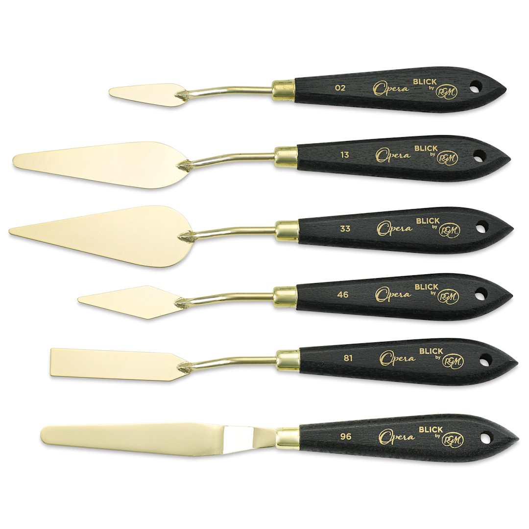 Open in modal - Blick Opera Palette Knife Set by RGM - Set of 6, out of packaging