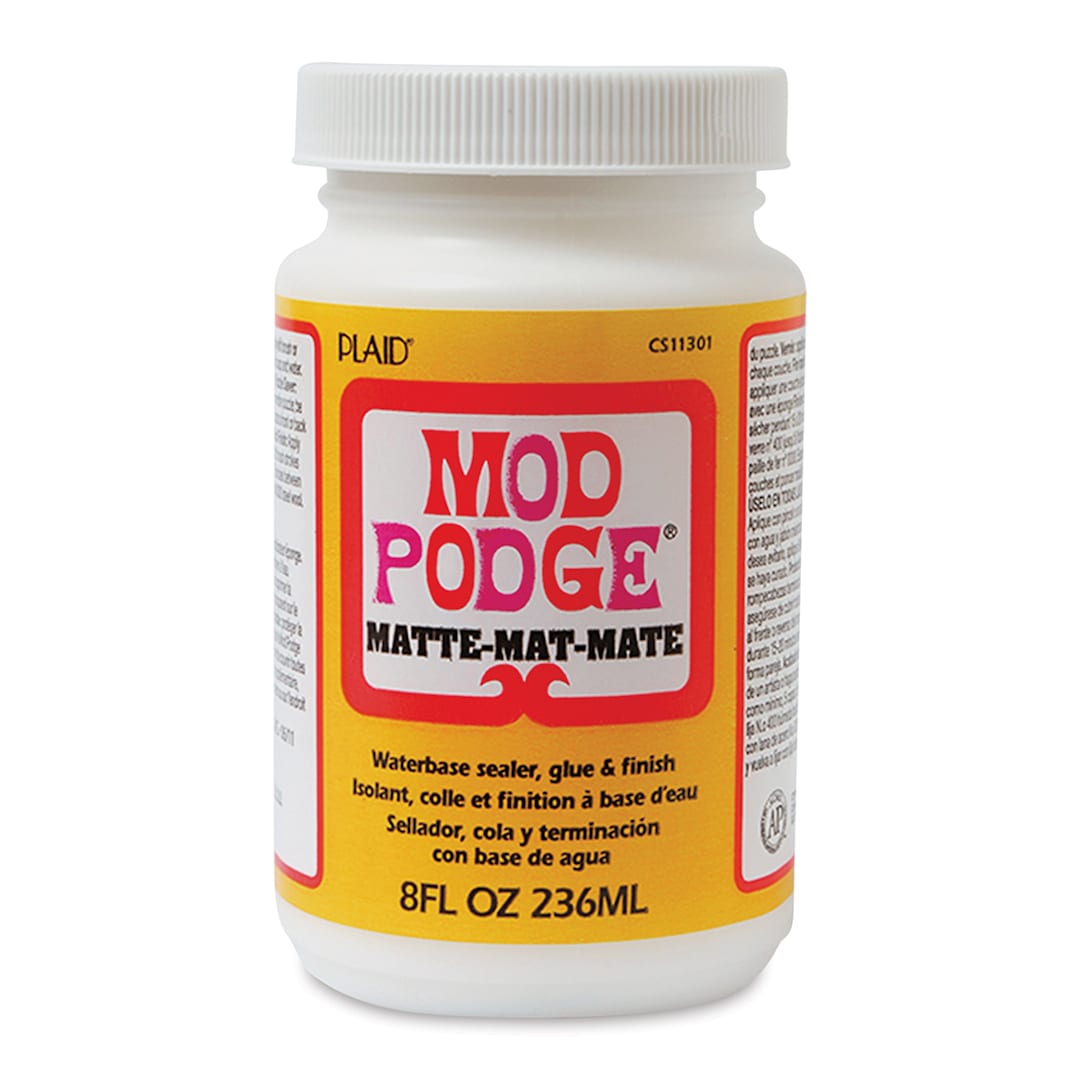 Open in modal - Plaid Mod Podge - Matte Finish, 8 oz, front of the jar