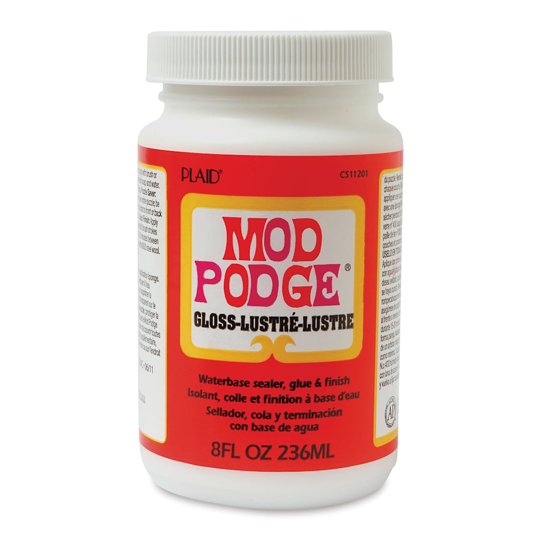 Open in modal - Plaid Mod Podge - Gloss Finish, 8 oz, front of the jar