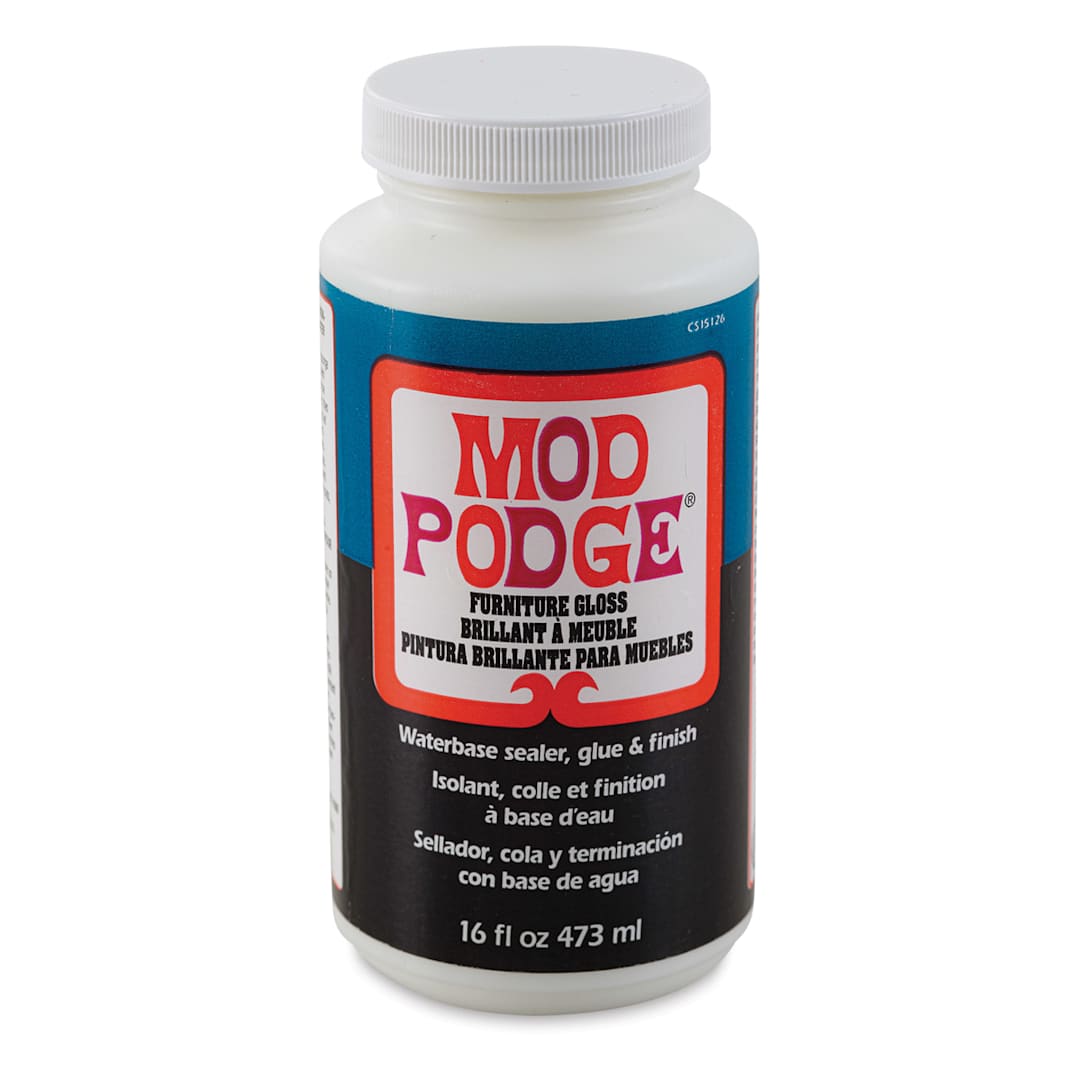 Open in modal - Mod Podge Furniture Gloss - 16 oz, front of the jar