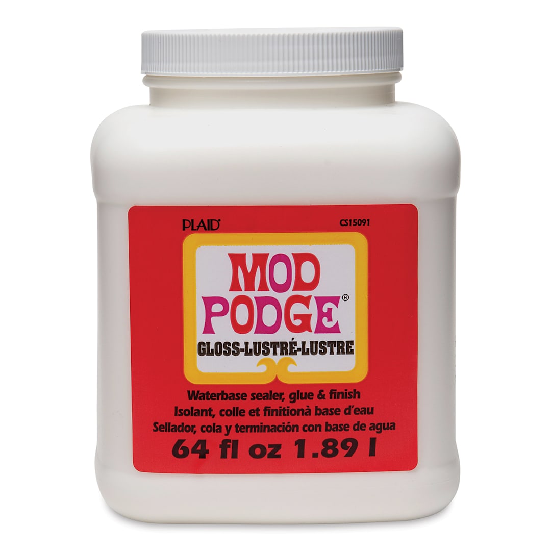 Open in modal - Plaid Mod Podge - Gloss Finish, Half Gallon, front of the jar