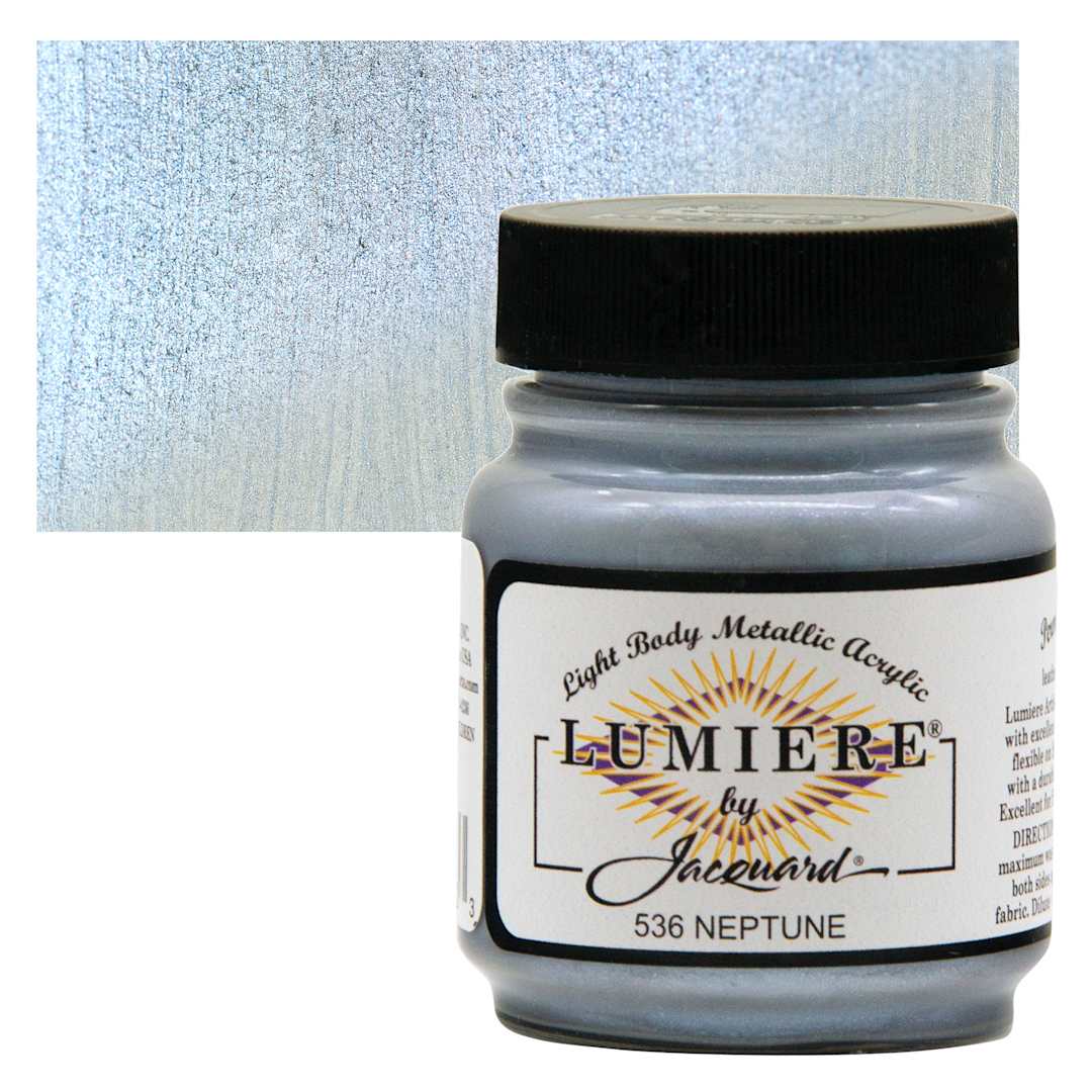 Open in modal - Jacquard Lumiere Acrylic - Neptune, 2.25 oz Jar and swatch