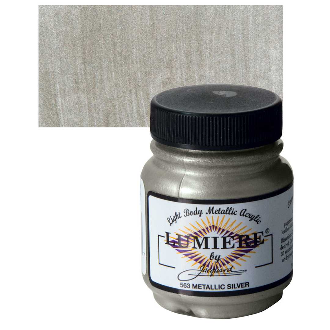 Open in modal - Jacquard Lumiere Acrylic - 2.25 oz, Metallic Silver and swatch