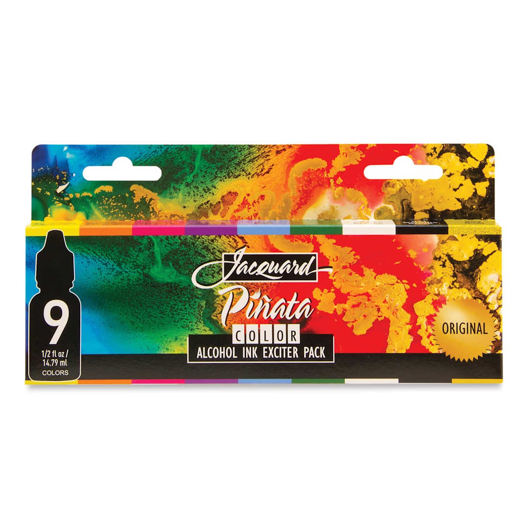 Open in modal - Jacquard Exciter Pack - Pinata Colors, Set of 9, 0.5 oz bottles, front of packaging