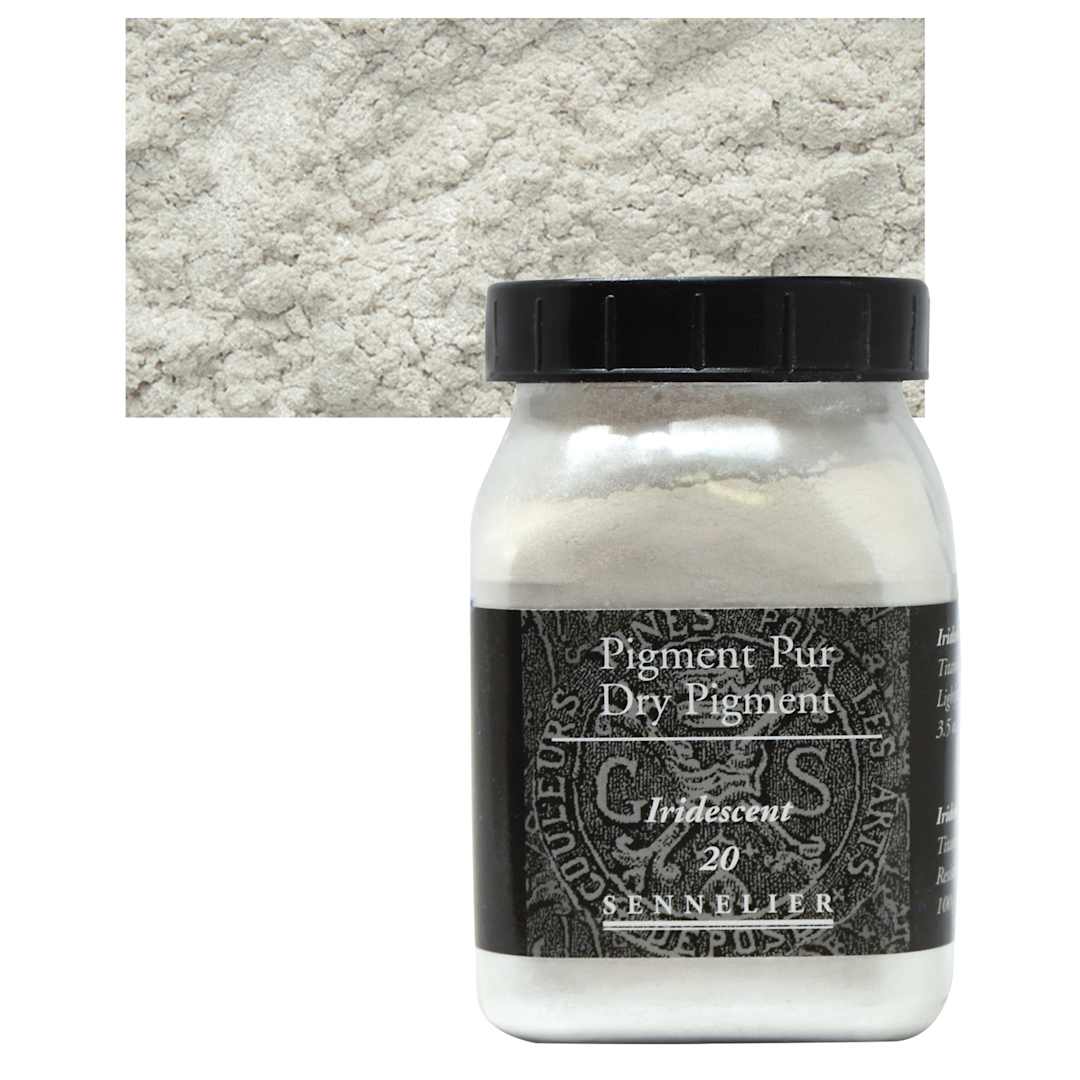 Open in modal - Sennelier Dry Pigment - Iridescent, 100 g jar and swatch