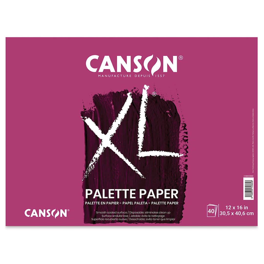 Open in modal - Canson XL Disposable Palette - 12" x 16", 40 Sheets