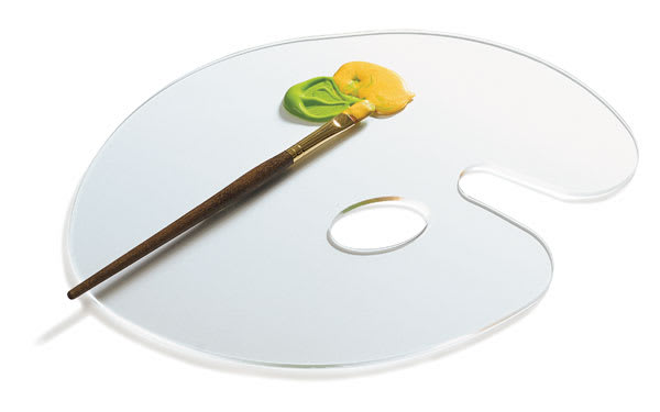 Open in modal - Richeson Clear Acrylic Palette, 8 1/2"x11"