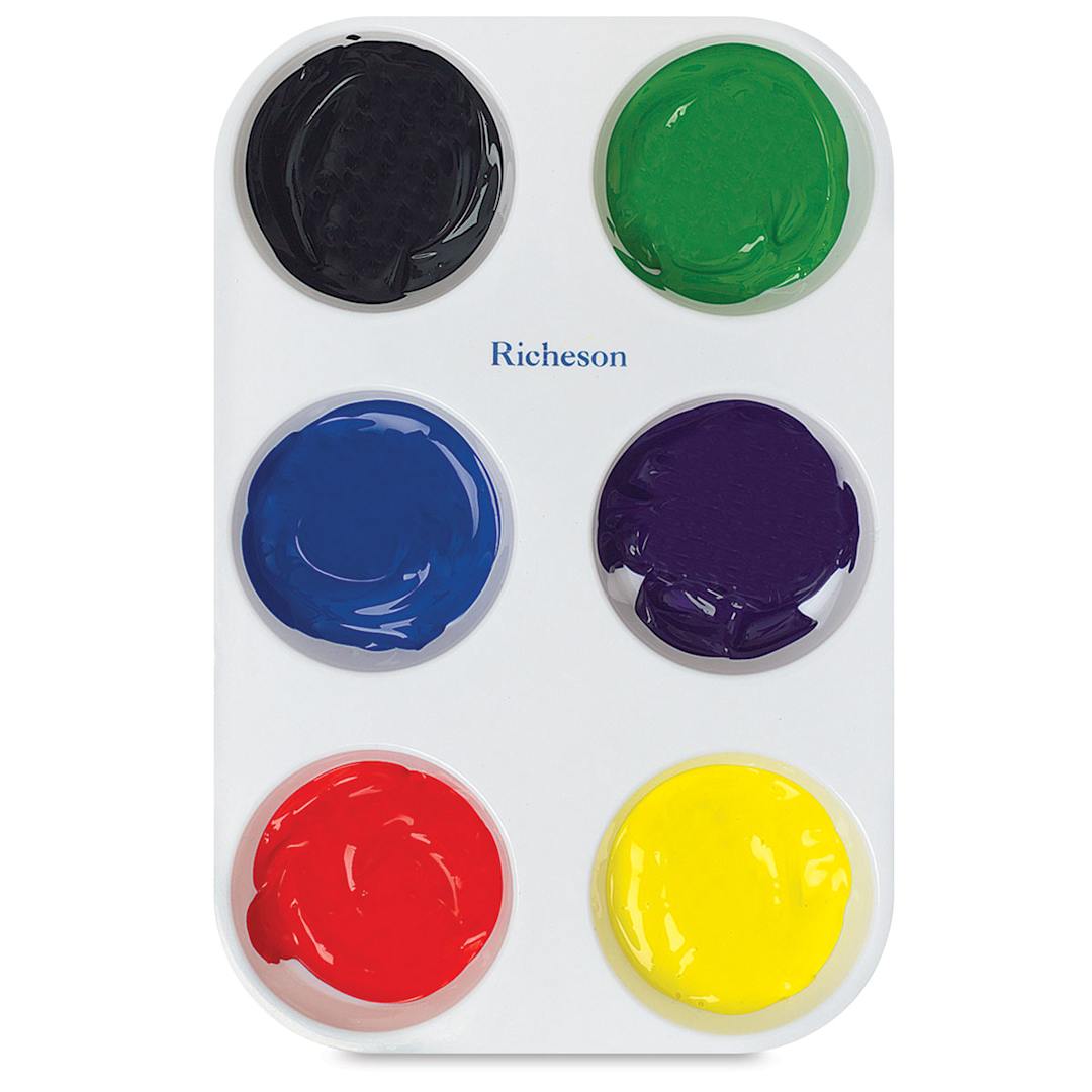 Open in modal - Richeson Muffin Pan - 7 1/4" x 11", White, 6 Wells