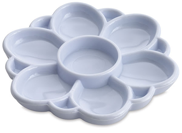 Open in modal - Richeson 13-Well Flower Dish - Front view of Flower Palette