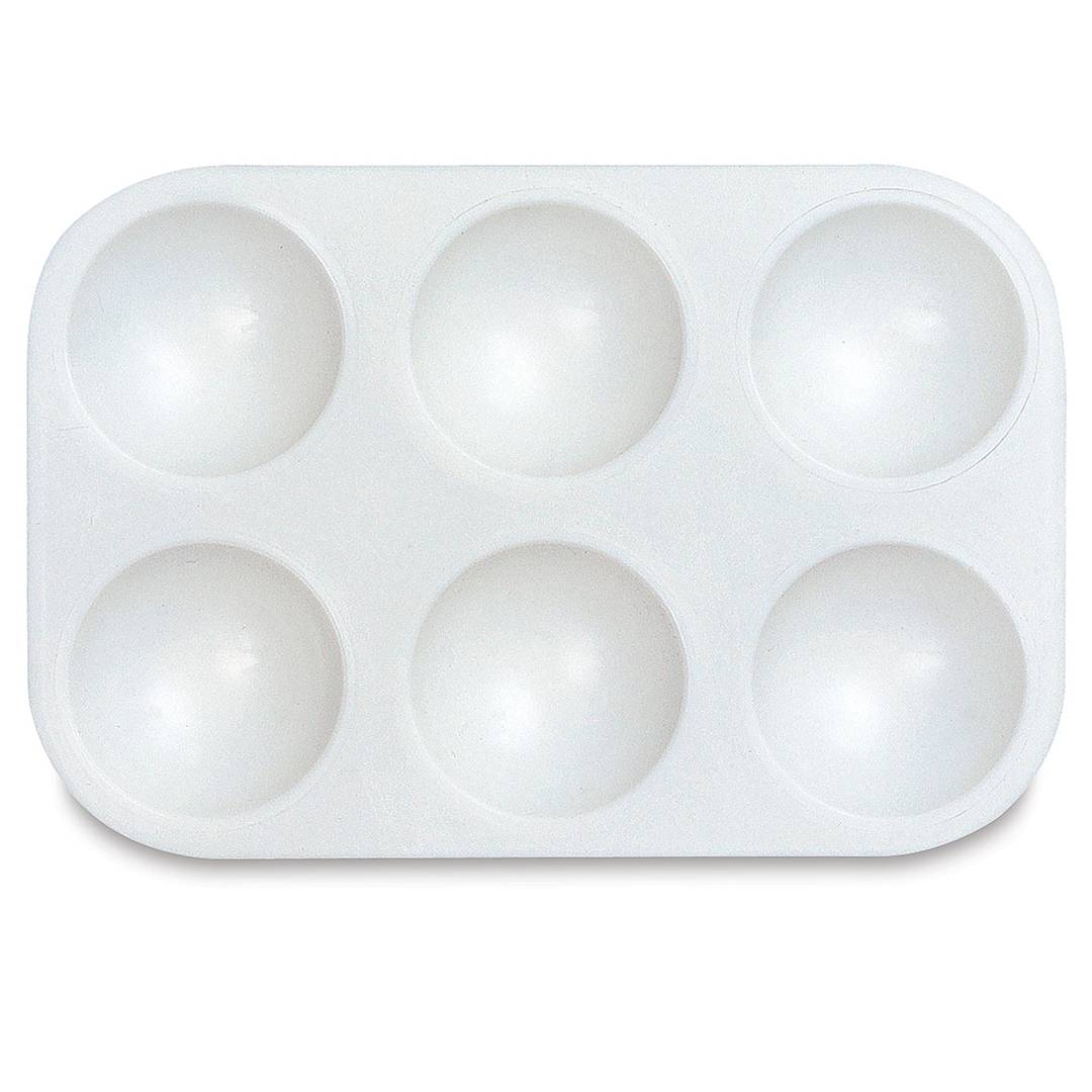 Open in modal - Richeson Rectangular 6-Well Tray - 5 1/4" x 3 5/8", White, 6 Well, Rectangular