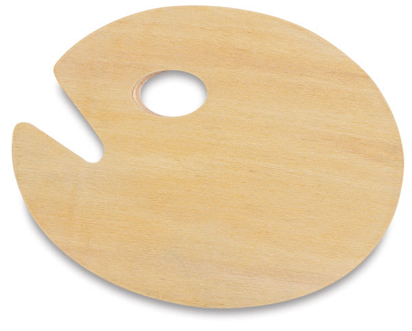 Open in modal - Richeson Wooden Palettes - Wooden Palette, Oval
