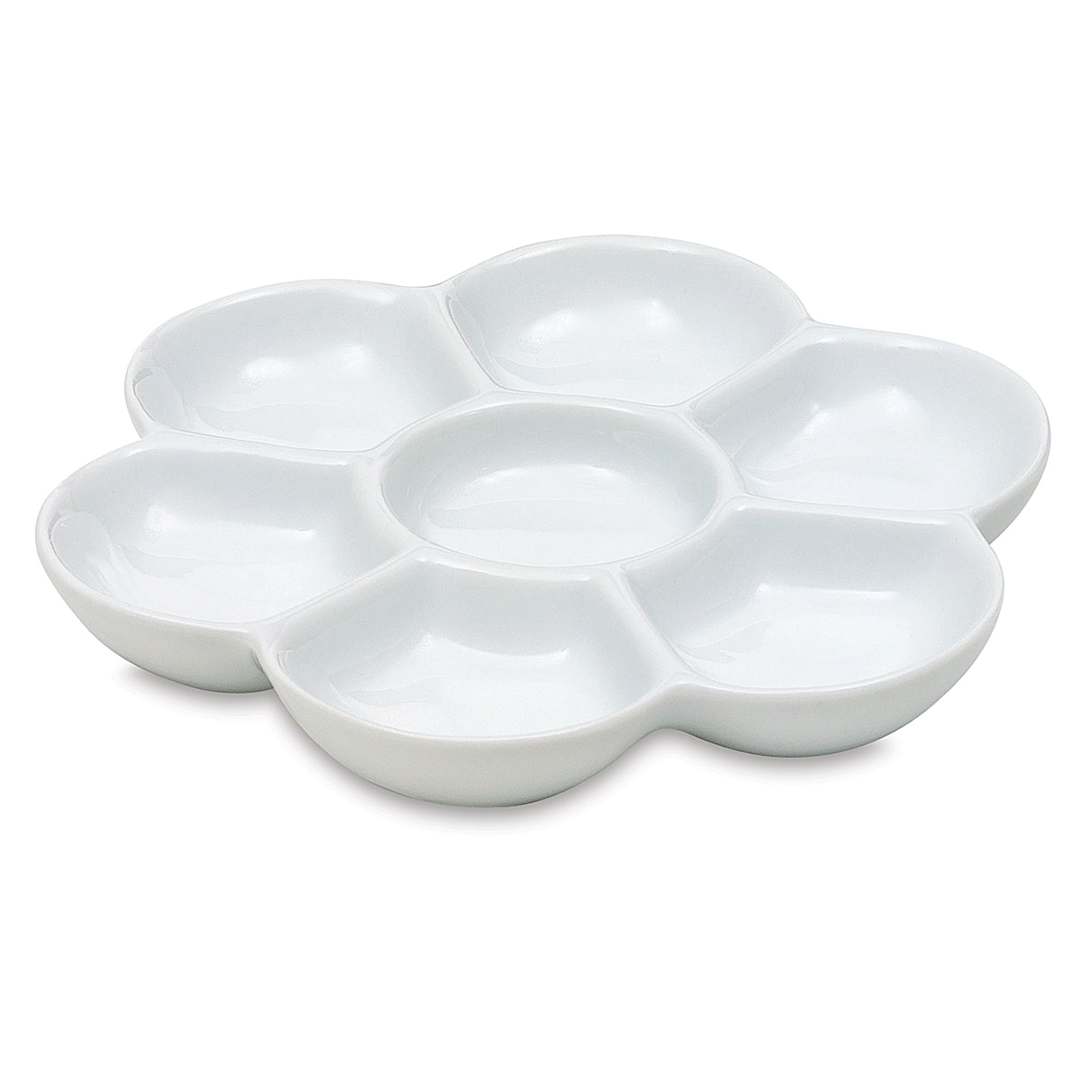 Open in modal - Richeson Flower Porcelain Mixing Tray - 7 Wells