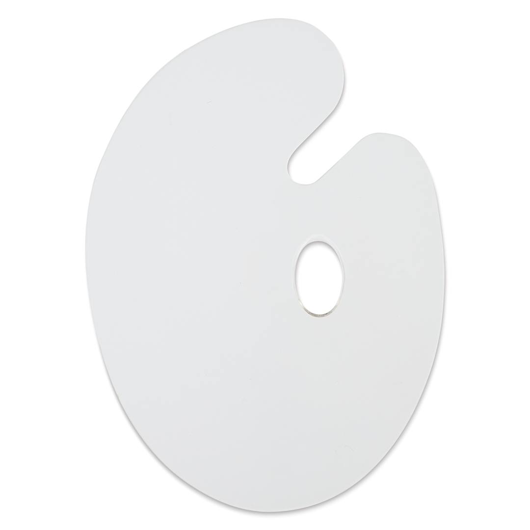 Open in modal - Art Alternatives Clear Acrylic Palette - Oval, 10" x 14", front