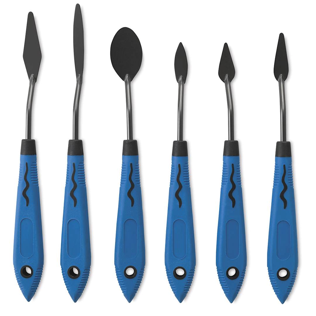 Open in modal - Blick Comfort Grip Palette Knives by RGM