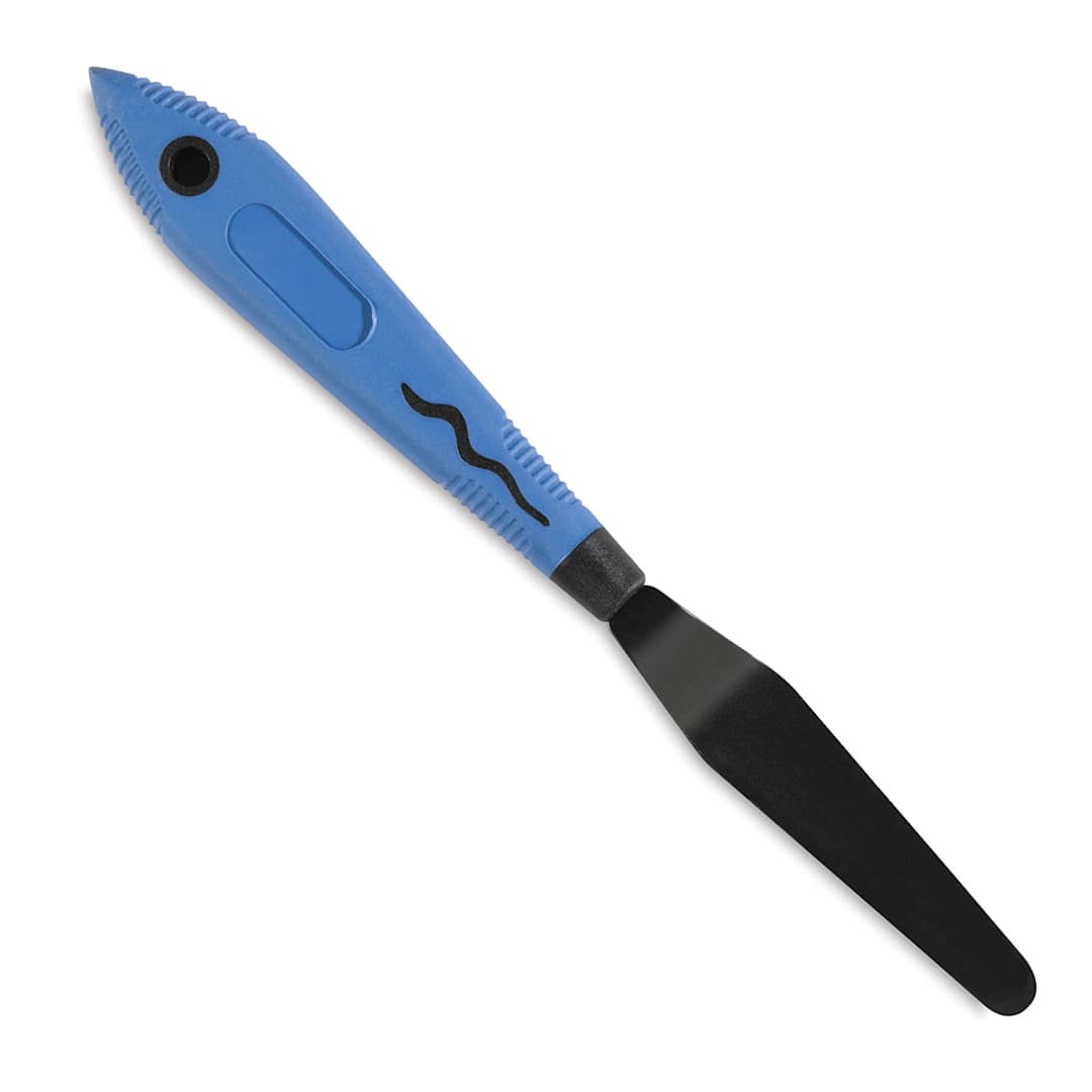 Open in modal - Blick Comfort Grip Palette Knife by RGM - Medium Rounded Spatula, Style 94
