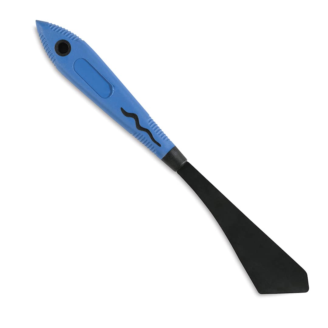 Open in modal - Blick Comfort Grip Palette Knife by RGM - Large Multi-Angle Scraper, Style 103