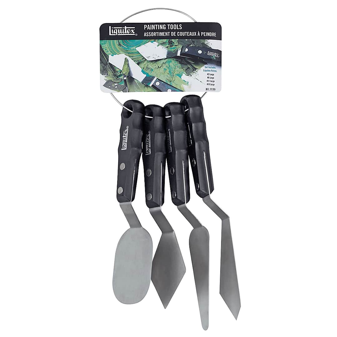 Open in modal - Liquitex Painting Knives - Ring Set of 4 Large