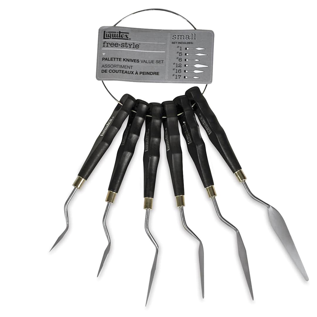 Open in modal - Liquitex Painting Knives-Ring Set of 6 Small