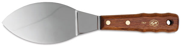 Open in modal - RGM Large Painting Spatula - 5 3/4" Long Pointed Oval Spatula shown horizontally