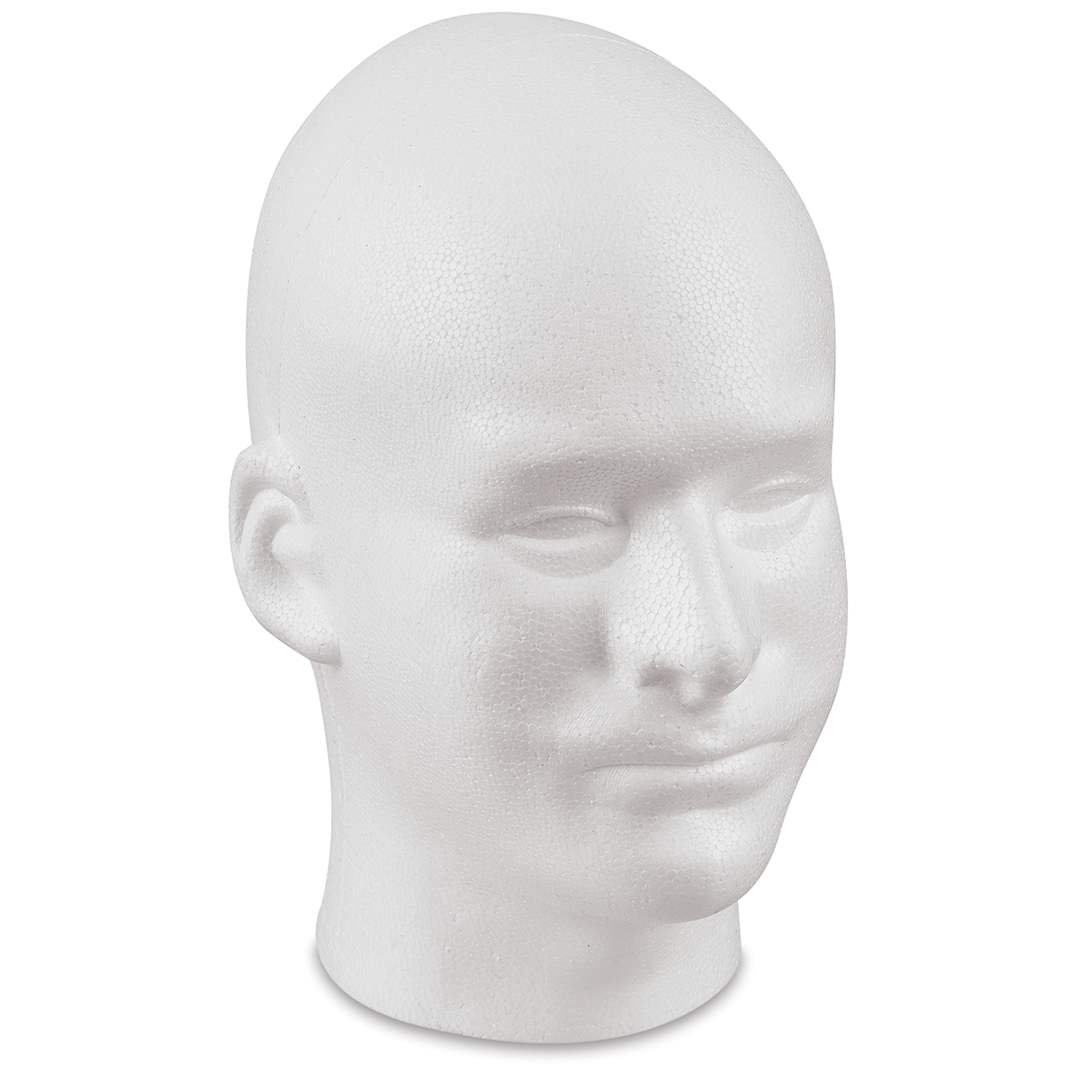 Open in modal - FloraCraft SmoothFom Foam Head - Left angle of male head