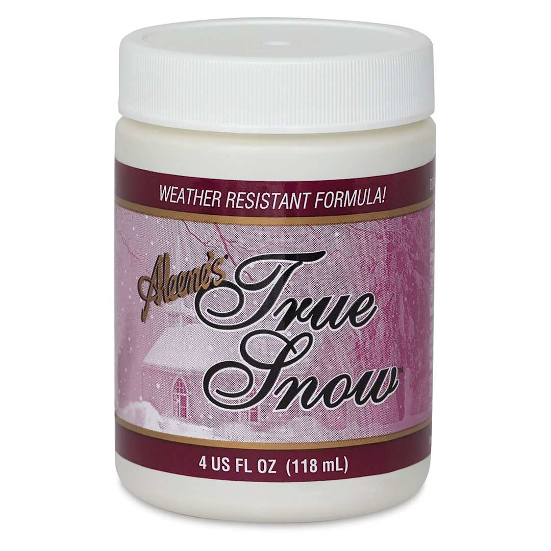 Open in modal - Aleene's Decorative Snow - Front of 4 oz Jar of True Snow
