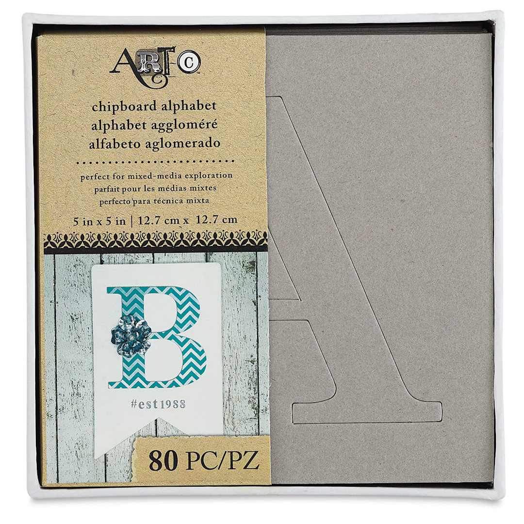 Open in modal - Art-C Chipboard Alphabet Stencil Set