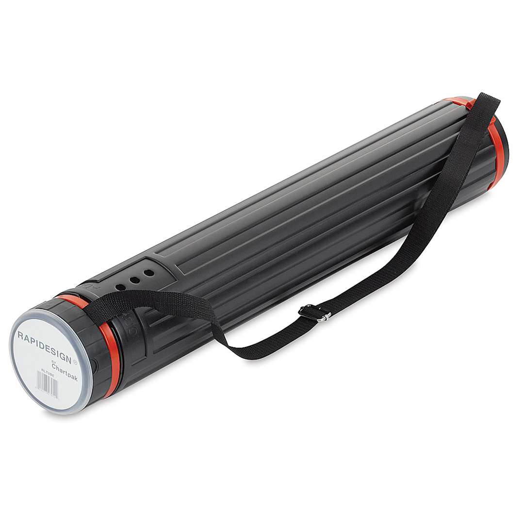 Open in modal - Chartpak Rapidesign Telescoping Tube - shown closed and compacted to smallest length