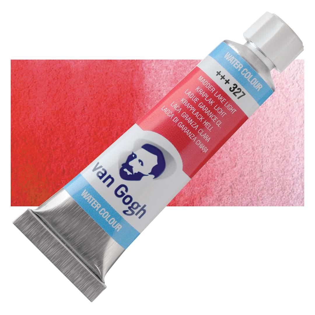 Open in modal - Van Gogh Watercolor - Madder Lake Light, 10 ml tube and swatch