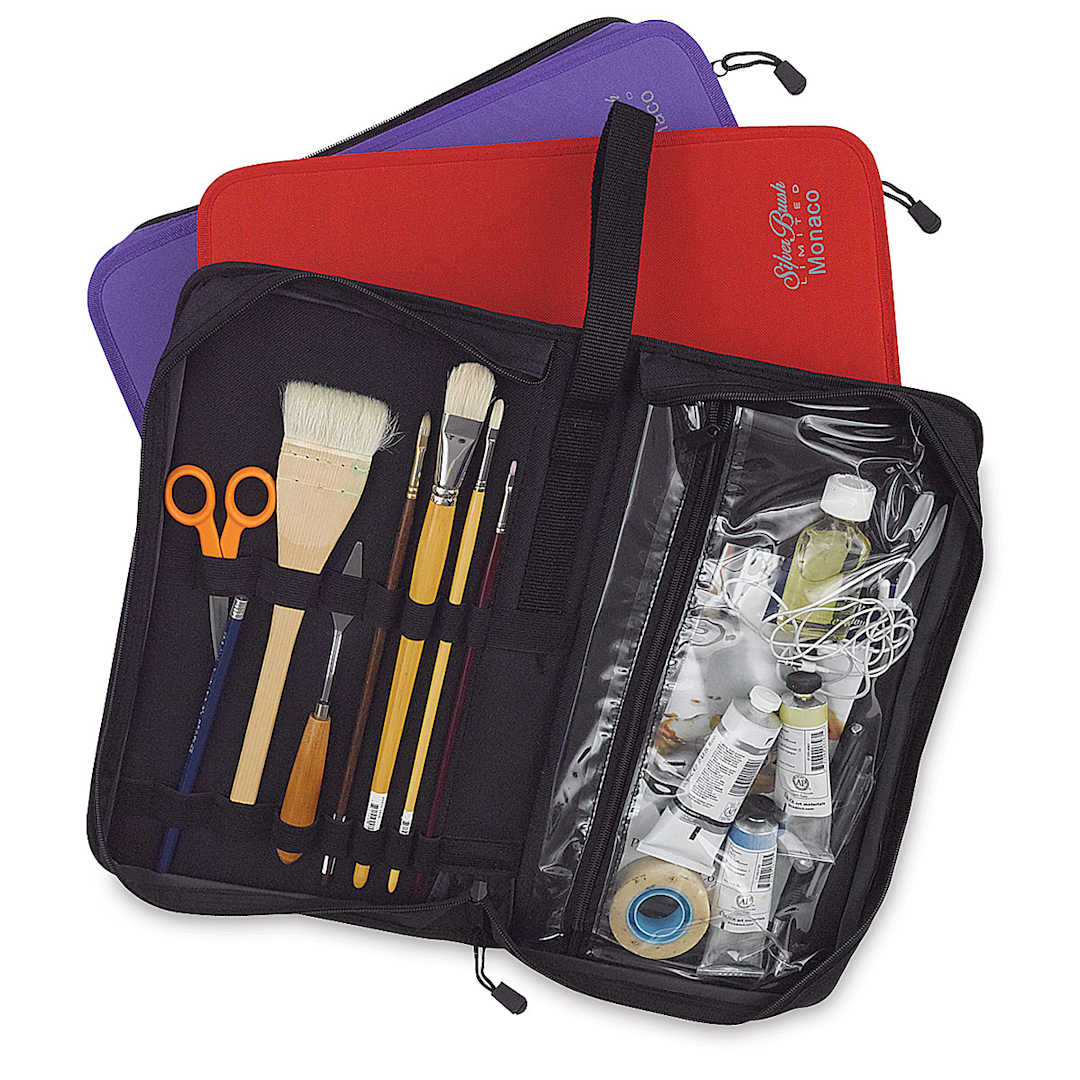 Open in modal - Silver Brush Monaco Deluxe Artist Travel Case