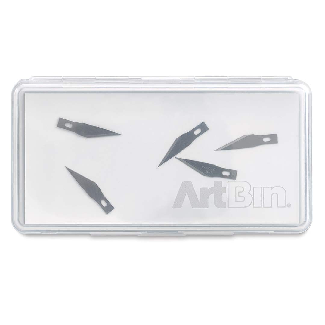 Open in modal - ArtBin Slim Line Magnetic Blade Storage Box (front view, blades not included)